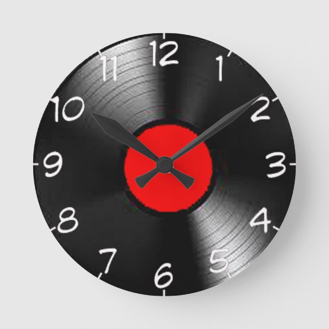 "LP Record" design wall clocks (Front)