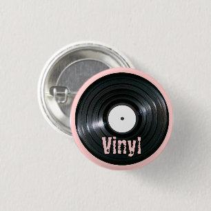 LP Record Series 3 Cm Round Badge