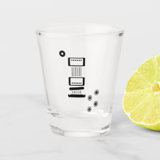 LP-style electric guitar icon Shot Glass
