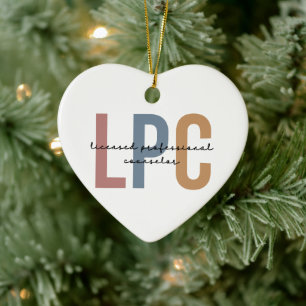 LPC Licensed Professional Counsellor Ceramic Ornament