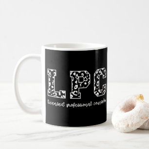 LPC Licensed Professional Counsellor Leopard Print Coffee Mug
