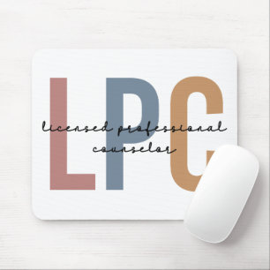 LPC Licensed Professional Counsellor Mouse Pad