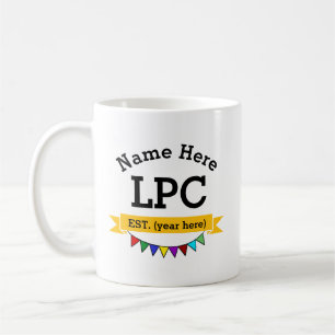 LPC Licensed Professional Counsellor Personalised Coffee Mug