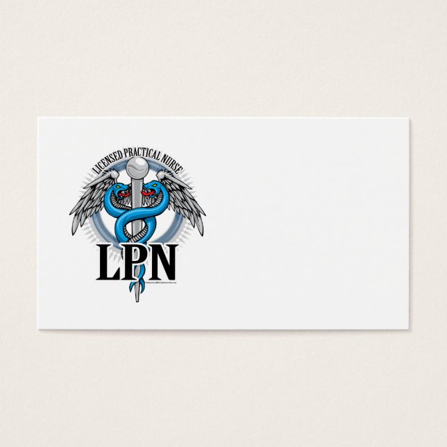 LPN Caduceus Blue (Front)