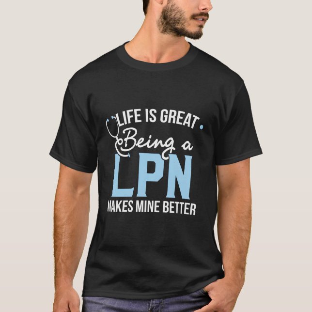Lpn Cute Licensed Practical Nurse T-Shirt (Front)