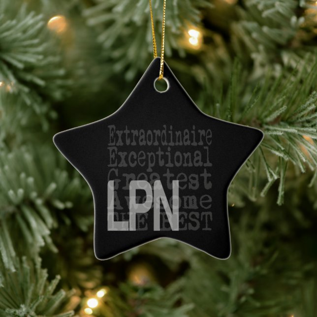 LPN Extraordinaire Ceramic Ornament (Tree)