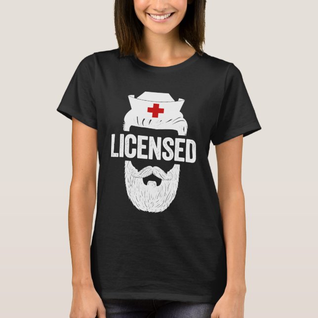 LPN  For Men Licensed Male LPN Nurse T-Shirt (Front)