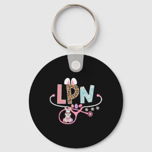Lpn Licensed Practical Nurse Easter Bunny Stethosc Key Ring