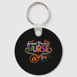 Lpn Licensed Practical Nurse Halloween Stethoscope Key Ring