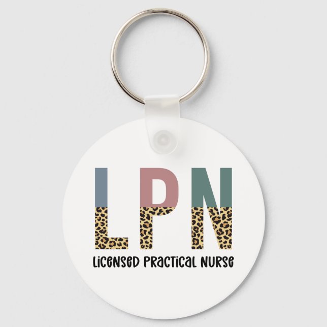 LPN Licensed Practical Nurse LPN Graduation Gift Key Ring (Front)