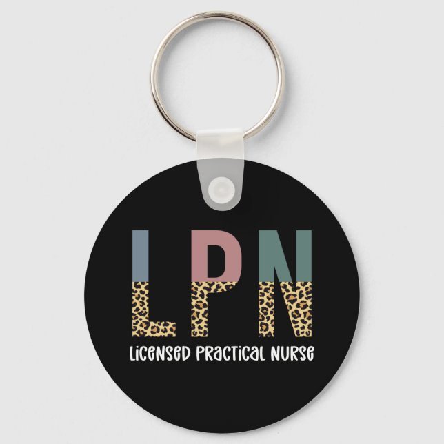 LPN Licensed Practical Nurse LPN Graduation Gift Key Ring (Front)