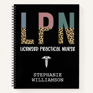 LPN Licensed Practical Nurse Personalised Notebook