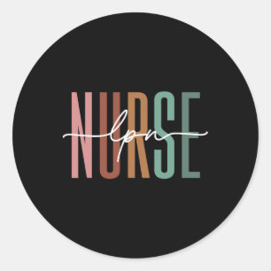 Lpn Nurse Licensed Practical Nursing Nurse Week He Classic Round Sticker