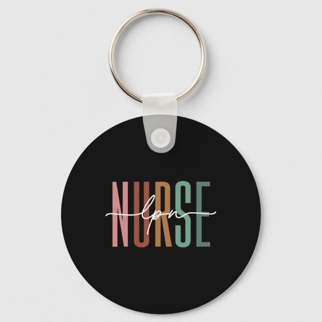 Lpn Nurse Licensed Practical Nursing Nurse Week He Key Ring (Front)