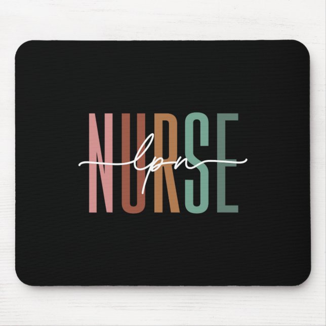 Lpn Nurse Licensed Practical Nursing Nurse Week He Mouse Pad (Front)