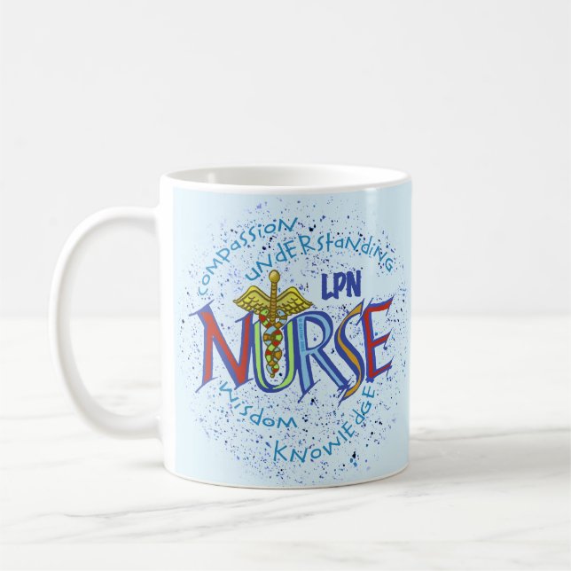 LPN Nurse Motto Coffee Mug (Left)