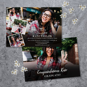 LPN Nursing 5 Photo Collage Graduation Party Invitation