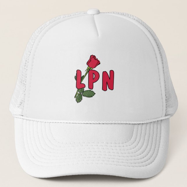 LPN Rose Trucker Hat (Front)