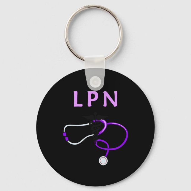 LPN Stethoscope Key Ring (Front)