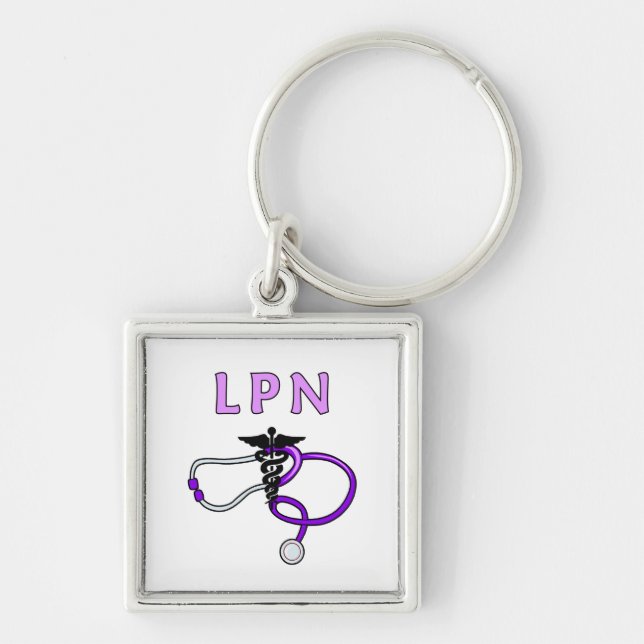 LPN Stethoscope Key Ring (Front)