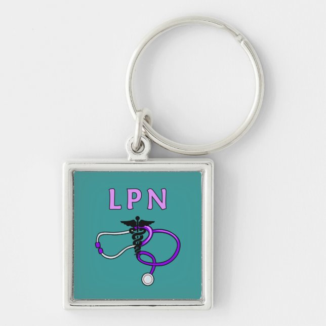 LPN Stethoscope Key Ring (Front)