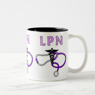 LPN Stethoscope Two-Tone Coffee Mug