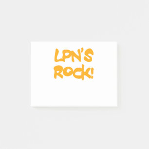 lpn's rock post-it notes