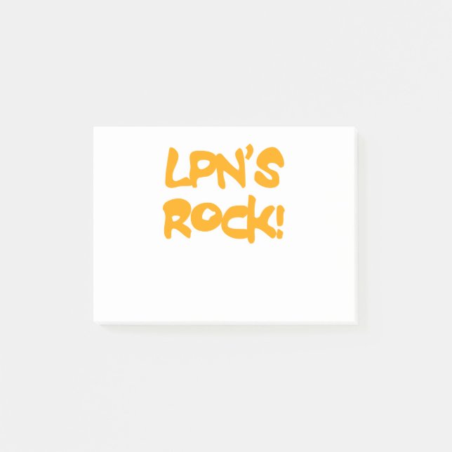 lpn's rock post-it notes (Front)