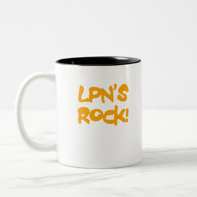 lpn's rock Two-Tone coffee mug (Left)