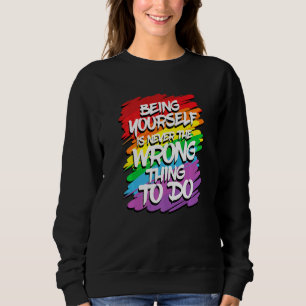 Lqbtq Flag Gay Rainbow Flag Pride Bisexual Gay Bi Sweatshirt