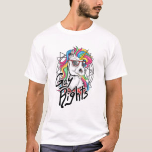 LQBTQ Flag Gay Rainbow Flag Pride Bisexual Gay Bi T-Shirt