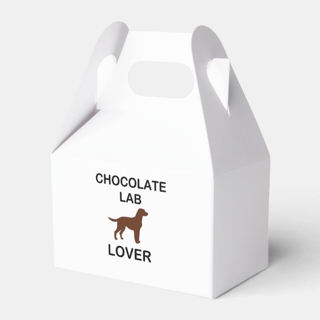 LR chocolate lab lover Favour Box (Front Side)