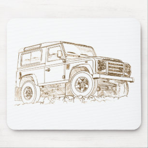 LR Defender Fire Mouse Pad
