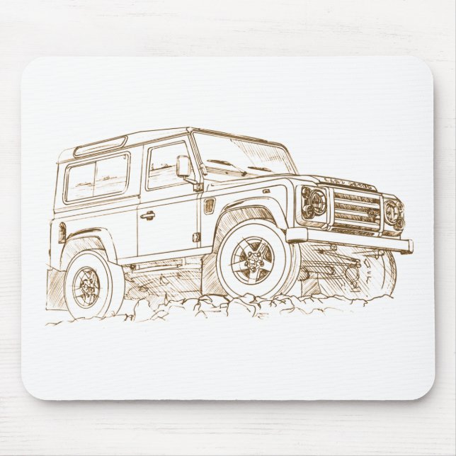 LR Defender Fire Mouse Pad (Front)