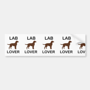 LR lab lover Bumper Sticker