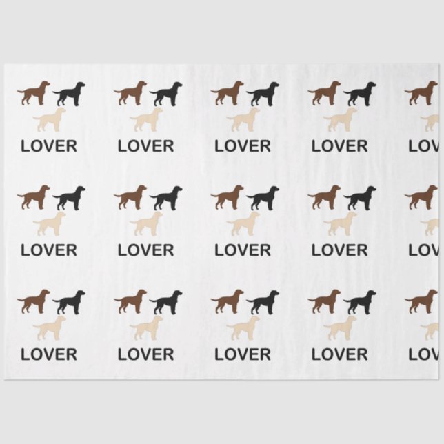 LR lover all colours silhouette Tissue Paper (Front)