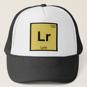 Lr - Lyre Music Chemistry Periodic Table Symbol Trucker Hat