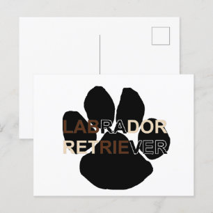 LR name paw Postcard