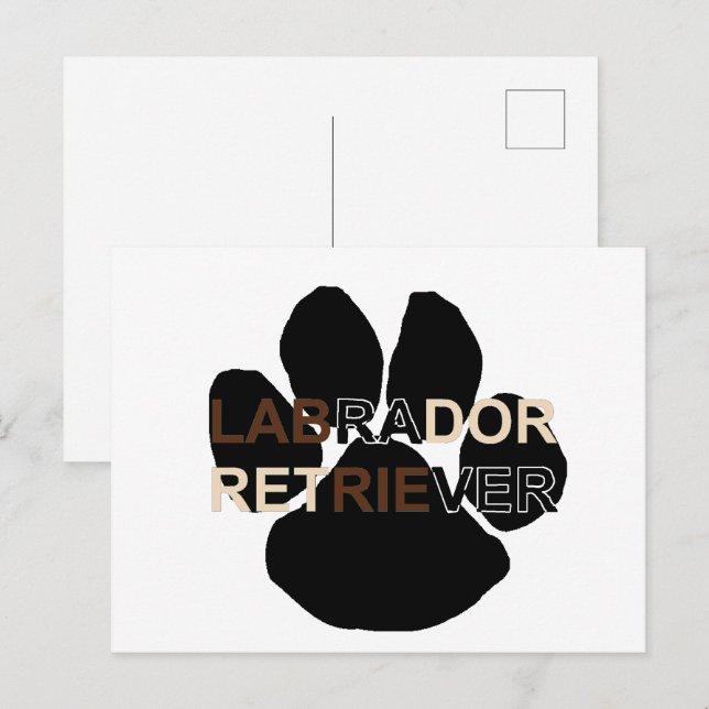 LR name paw Postcard (Front/Back)