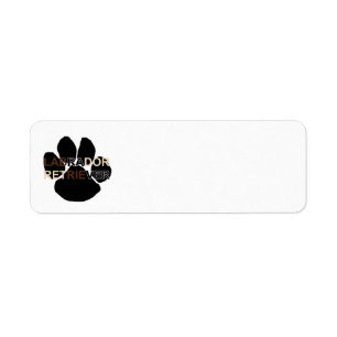 LR name paw Return Address Label