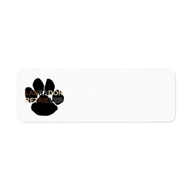 LR name paw Return Address Label (Front)