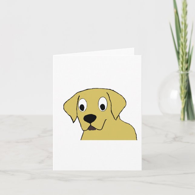 LR yellow cartoon head Card (Front)