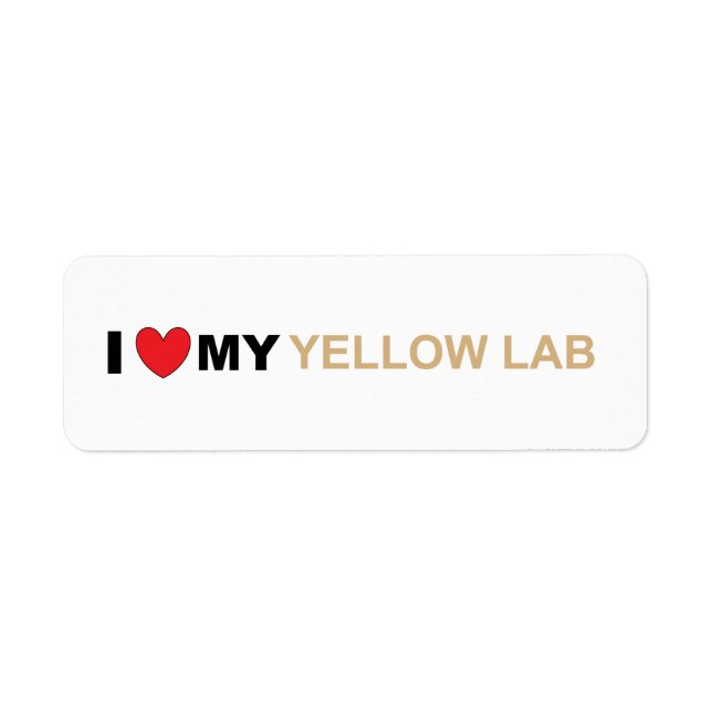 LR yellow love Return Address Label (Front)
