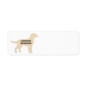 LR yellow name silhouette Return Address Label