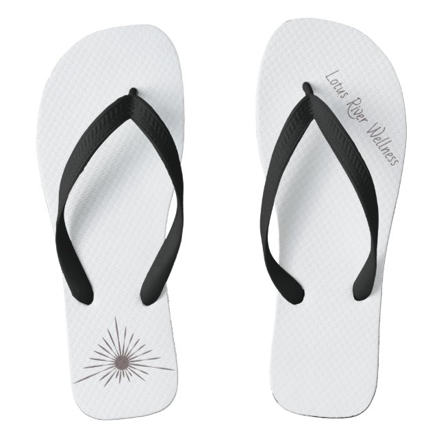 LRW Sun Logo Brand Flip Flops (Footbed)