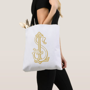 LS monogram or SL monogram Tote Bag