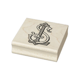 LS Monogram SL Monogram Rubber Ink Stamp