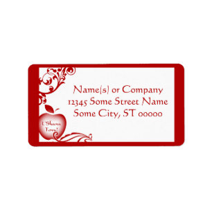 L'Shana Tova Flourish Apple Label