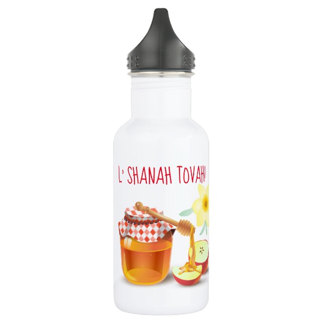 L'Shanah Tovah! A Good and Sweet New Year Honey 532 Ml Water Bottle (Left)