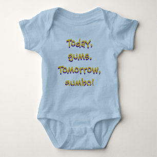 LSU Gumbo Baby Design (Blue) Baby Bodysuit